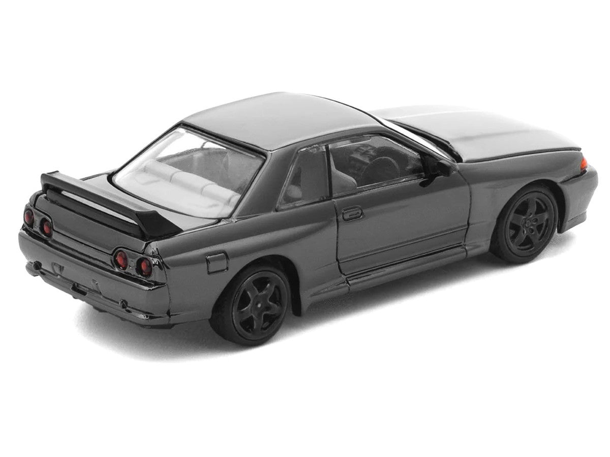 GTR R32 RHD (Right Hand Drive) Dark Chrome "The Dark Chrome Series" 1/64 Die Cast Model Car by Pop Race-2