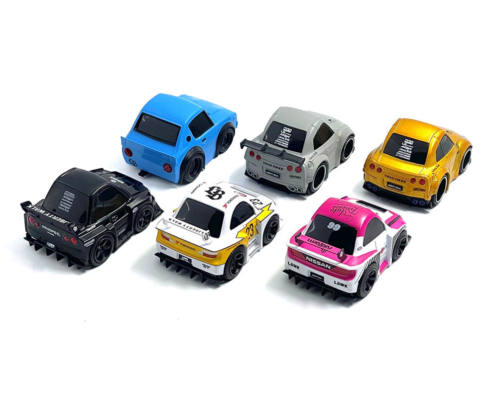 "QubeCarz" Series #1 Set of 6 pieces 1/64 Diecast Model Cars by Mini GT-2