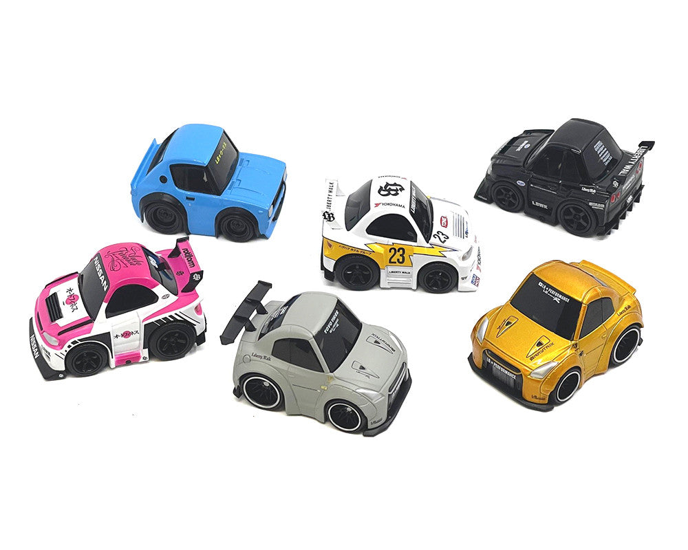 "QubeCarz" Series #1 Set of 6 pieces 1/64 Diecast Model Cars by Mini GT-3