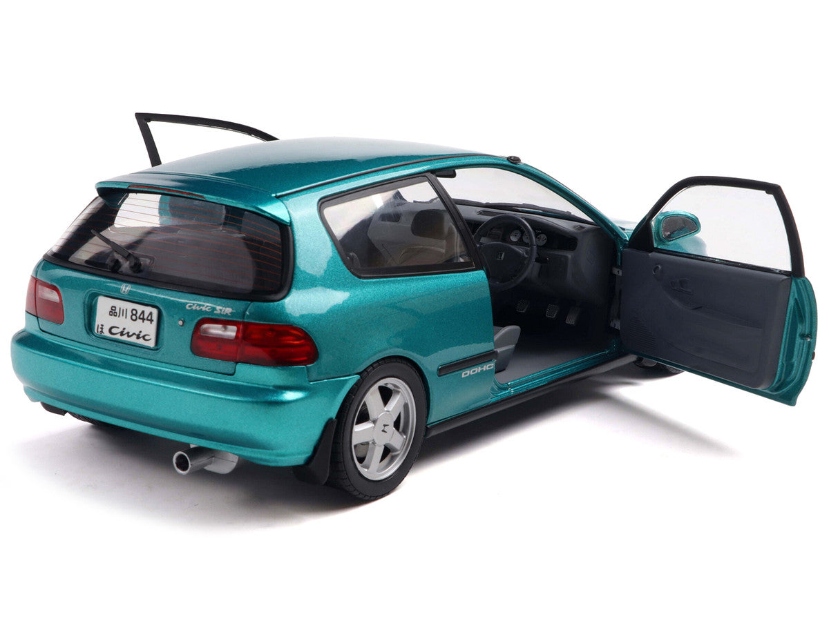 1991 Honda Civic (EG6) RHD (Right Hand Drive) Aztec Green Metallic 1/18 Diecast Model Car by Solido-2