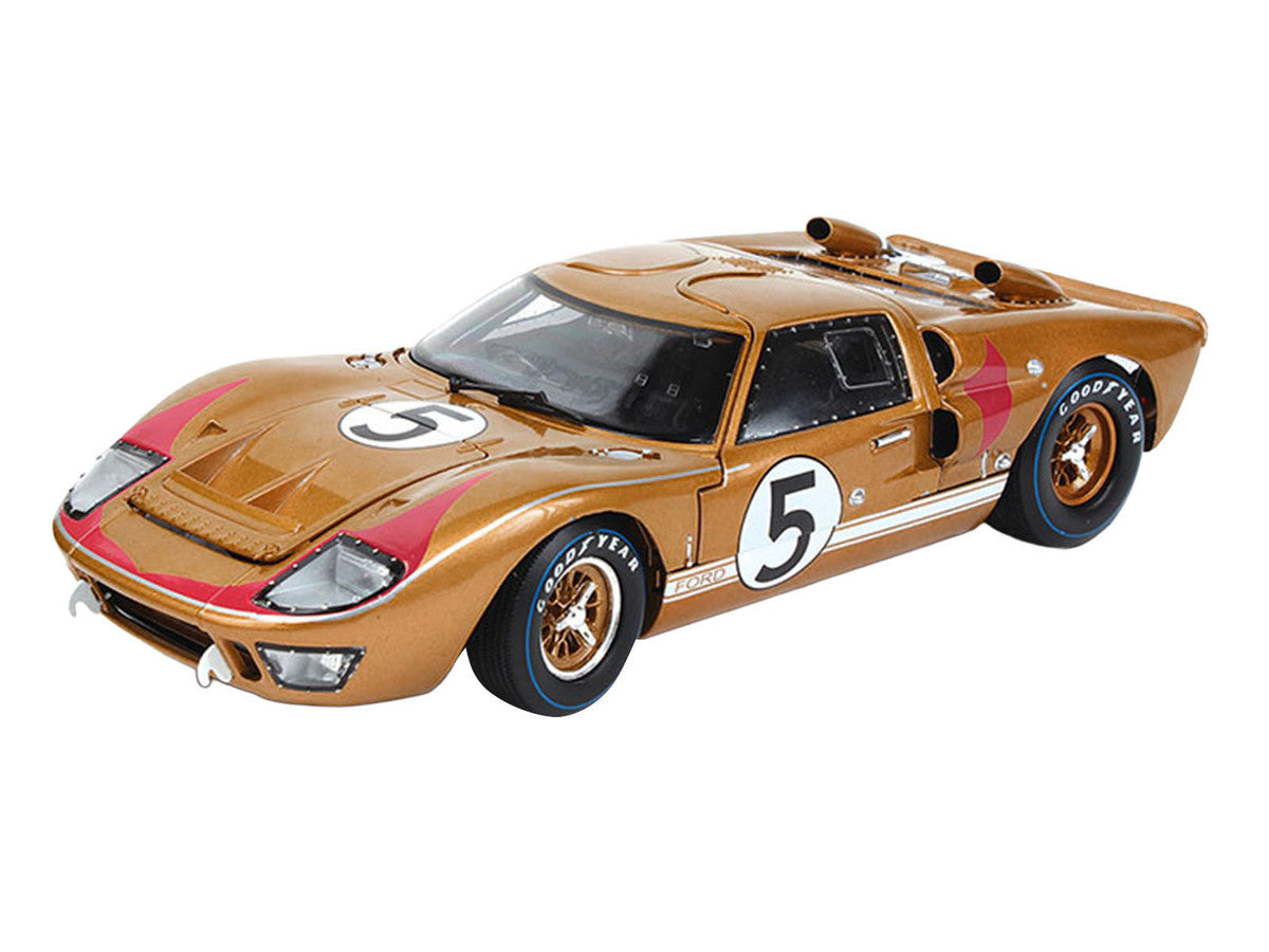 Ford GT40 MKII #5 Ronnie Bucknum - Dick Hutcherson "Holman & Moody" 3rd Place "24 Hours of Le Mans" (1966) "60th Anniversary of Historic 1-2-3 Finish" Series 1/18 Diecast Model Car by ACME-0
