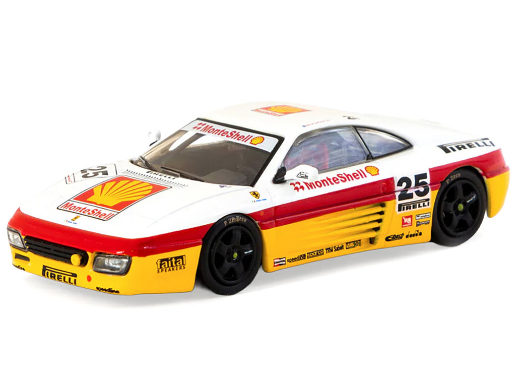 Ferrari 348 Challenge #25 Oscar Larrauri "Italian GT Championship" (1994) "Hobby64" Series 1/64 Diecast Model by Tarmac Works-1