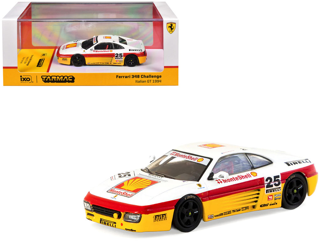 Ferrari 348 Challenge #25 Oscar Larrauri "Italian GT Championship" (1994) "Hobby64" Series 1/64 Diecast Model by Tarmac Works-0