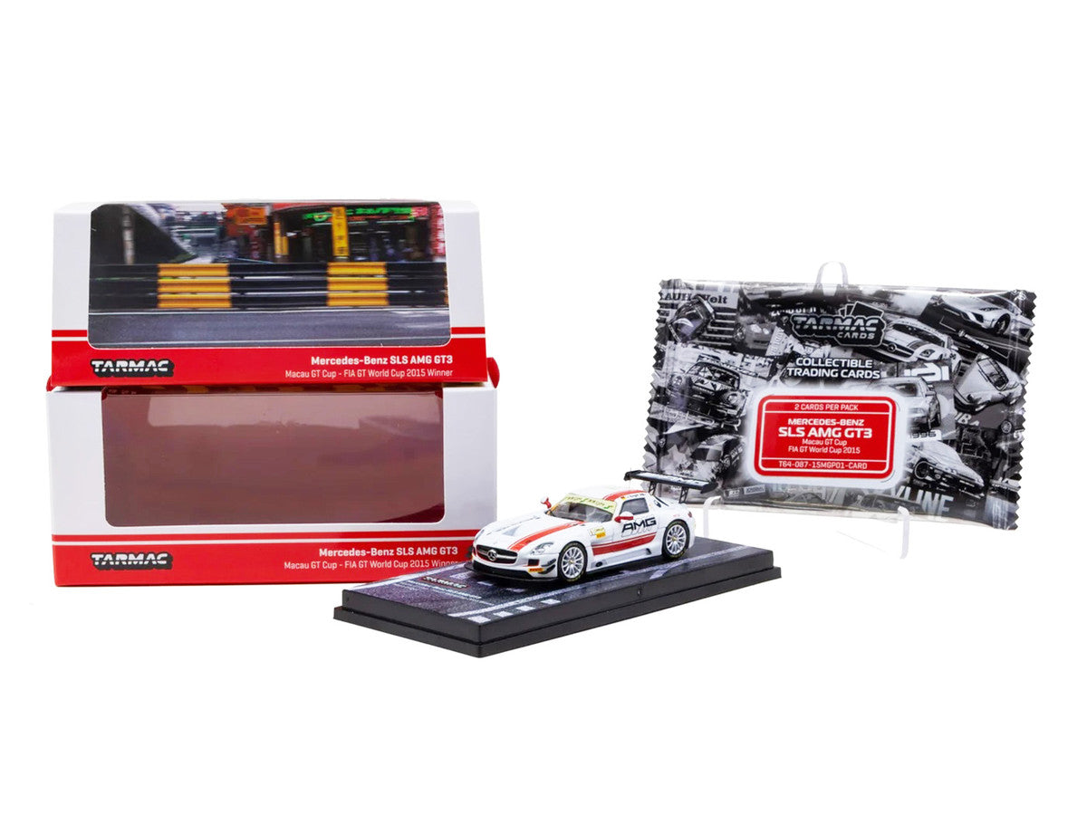 Tarmac Works 1:64 Mercedes-Benz SLS AMG GT3 #1, Macau 2015 — product image 4