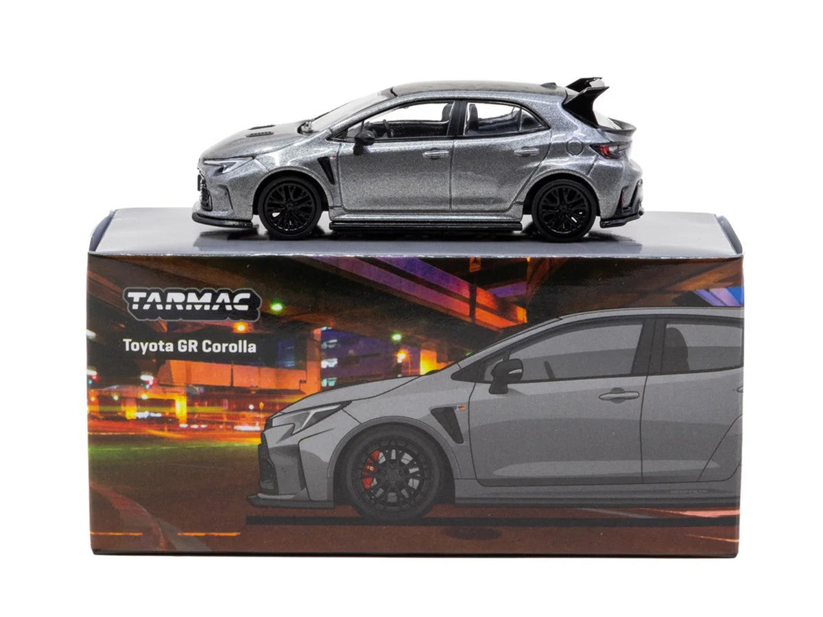 Tarmac Works 1:64 Toyota GR Corolla Gray + Oil Can Packaging — product image 4