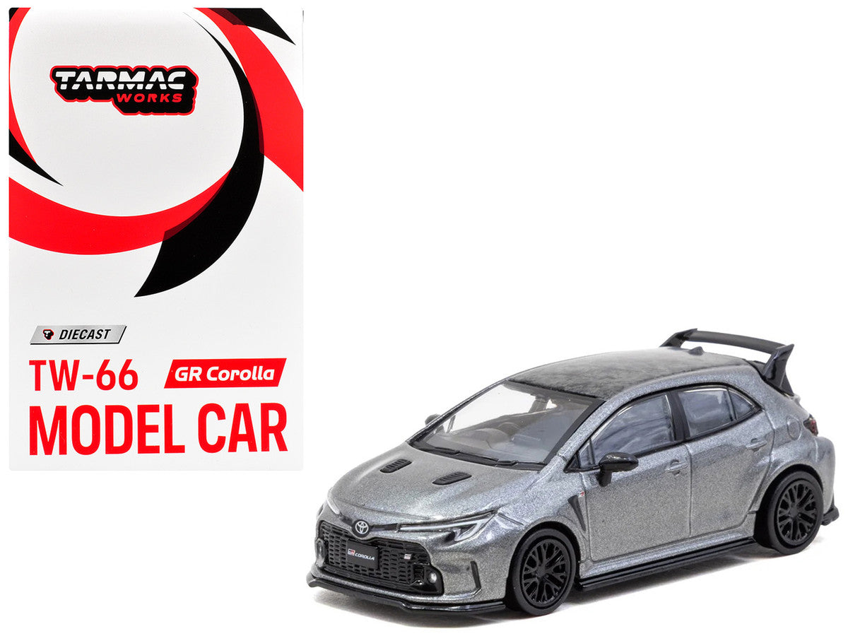 Tarmac Works 1:64 Toyota GR Corolla Gray + Oil Can Packaging — product image 1
