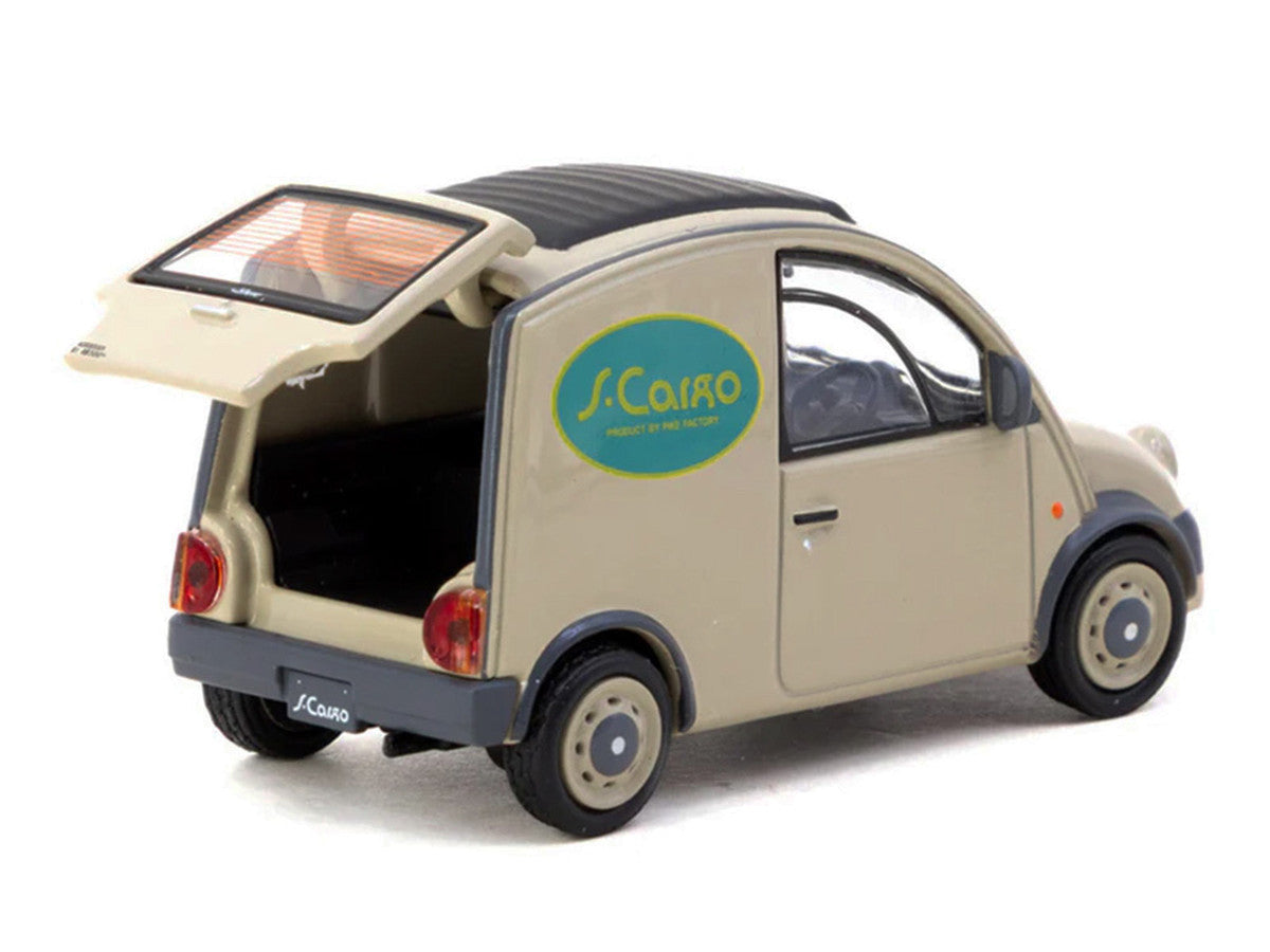 Nissan S-Cargo Van RHD (Right Hand Drive) "Presentation" Beige with Tarmac Cards "Global64" Series 1/64 Diecast Model Car by Tarmac Works-2