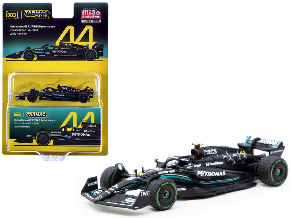 Mercedes-AMG F1 W14 E Performance #44 Lewis Hamilton Formula One F1 "Monaco GP" (2023) "Global64" Series 1/64 Diecast Model by Tarmac Works-3