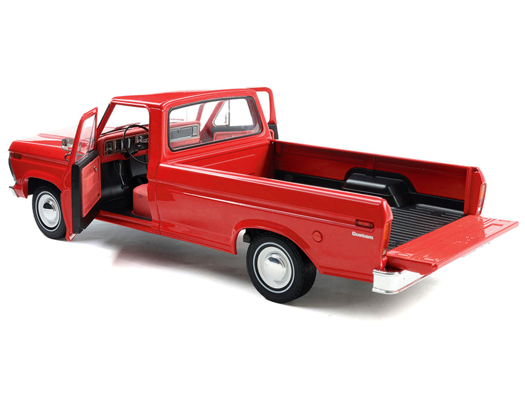 1974 Ford F-100 Pickup Truck Candy Apple Red 1/18 Diecast Model Car by IXO Models-2
