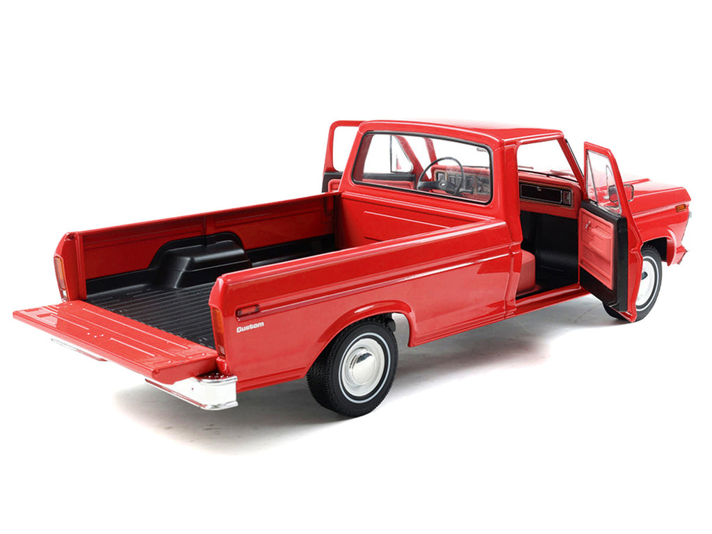 1974 Ford F-100 Pickup Truck Candy Apple Red 1/18 Diecast Model Car by IXO Models-3