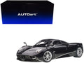 Pagani Huayra Gloss Black with Silver Stripes and Silver Wheels 1/12 Model Car by Autoart-0