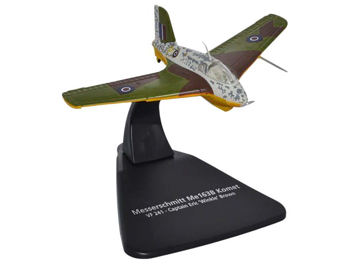 Messerschmitt Me 163B Komet Rocket Plane VF 241 Captain Eric 'Winkle' Brown "Oxford Aviation" Series 1/72 Diecast Model Airplane by Oxford Diecast-0