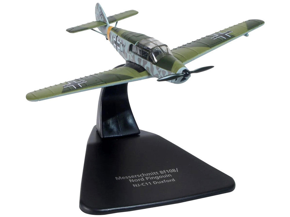 Messerschmitt Bf 108/Nord Pingouin War Plane NJ-C11 Duxford "Oxford Aviation" Series 1/72 Diecast Model Airplane by Oxford Diecast-0