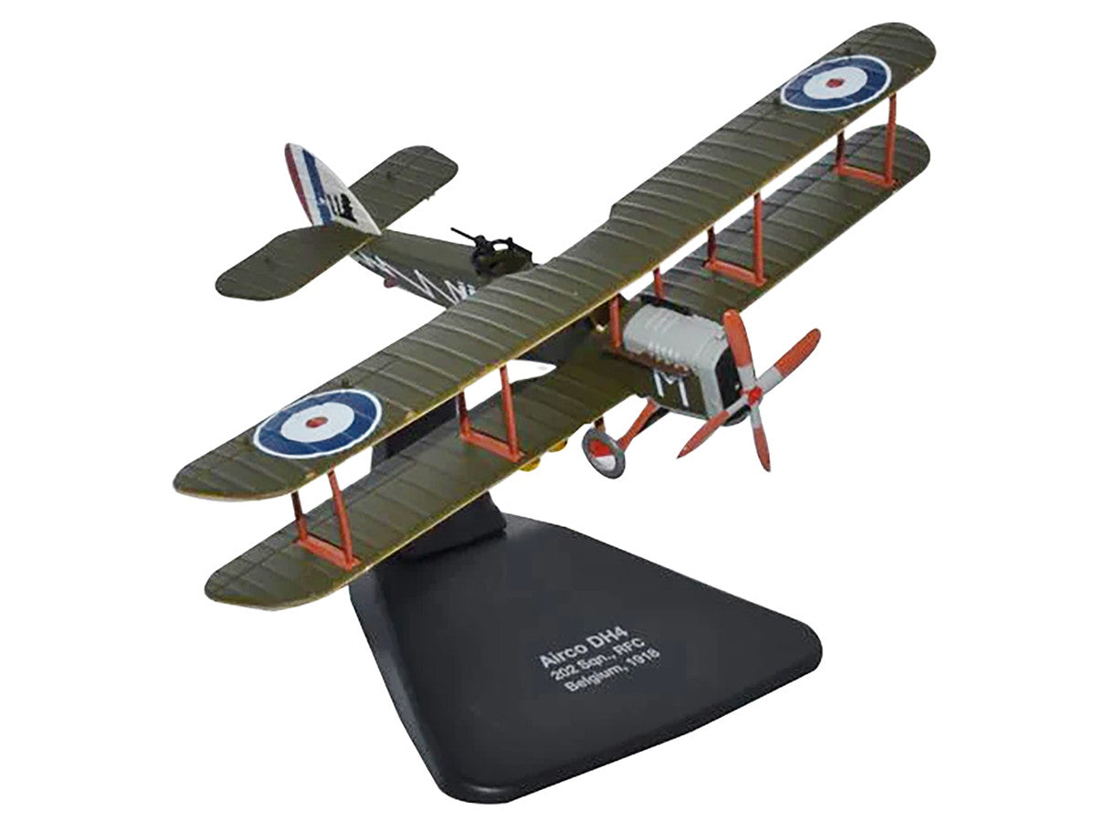 Airco DH4 Bomber Plane "202 Squadron RFC" (1918) "Oxford Aviation" Series 1/72 Diecast Model Airplane by Oxford Diecast-0