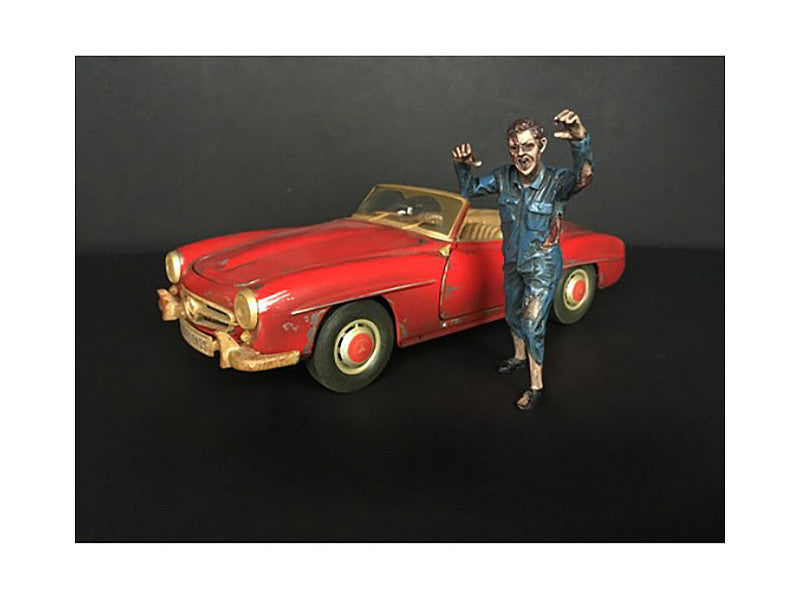 Zombie Mechanic Figurine II for 1/24 Scale Models by American Diorama-0