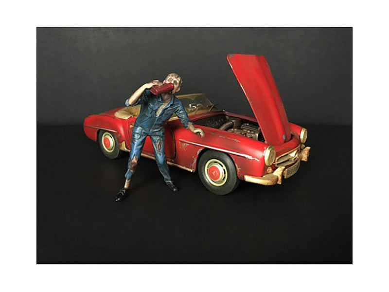 Zombie Mechanic Figurine III for 1/18 Scale Models by American Diorama-0