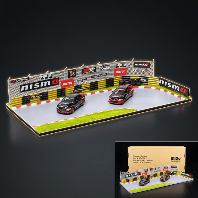 American Diorama 1:64 Race Track Advan Diorama with Decals