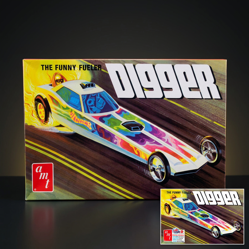 AMT 1:25 Digger Dragster "The Funny Fueler" Model Kit