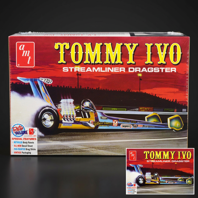 AMT 1:25 Tommy Ivo Streamliner Dragster Model Kit