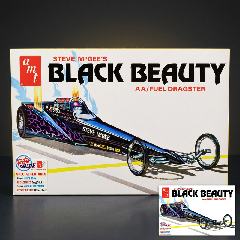 AMT 1:25 Steve McGee's Black Beauty Wedge AA/Fuel Dragster Model Kit