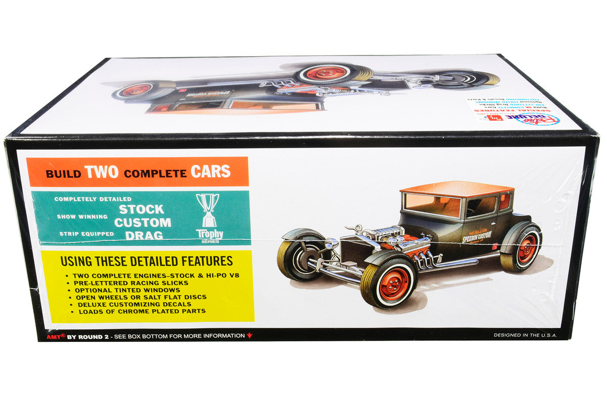 Skill 2 Model Kit 1925 Ford Model T "Chopped" Set of 2 pieces 1/25 Scale Model by AMT-1