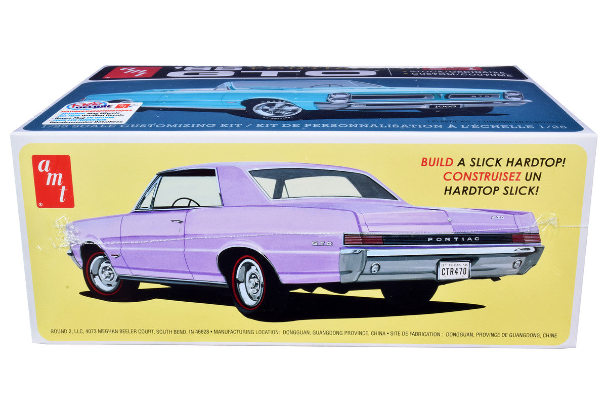 Skill 2 Model Kit 1965 Pontiac GTO 2-in-1 Kit 1/25 Scale Model by AMT-2