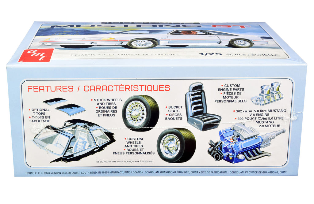 Skill 2 Model Kit 1988 Ford Mustang GT 1/25 Scale Model by AMT-1