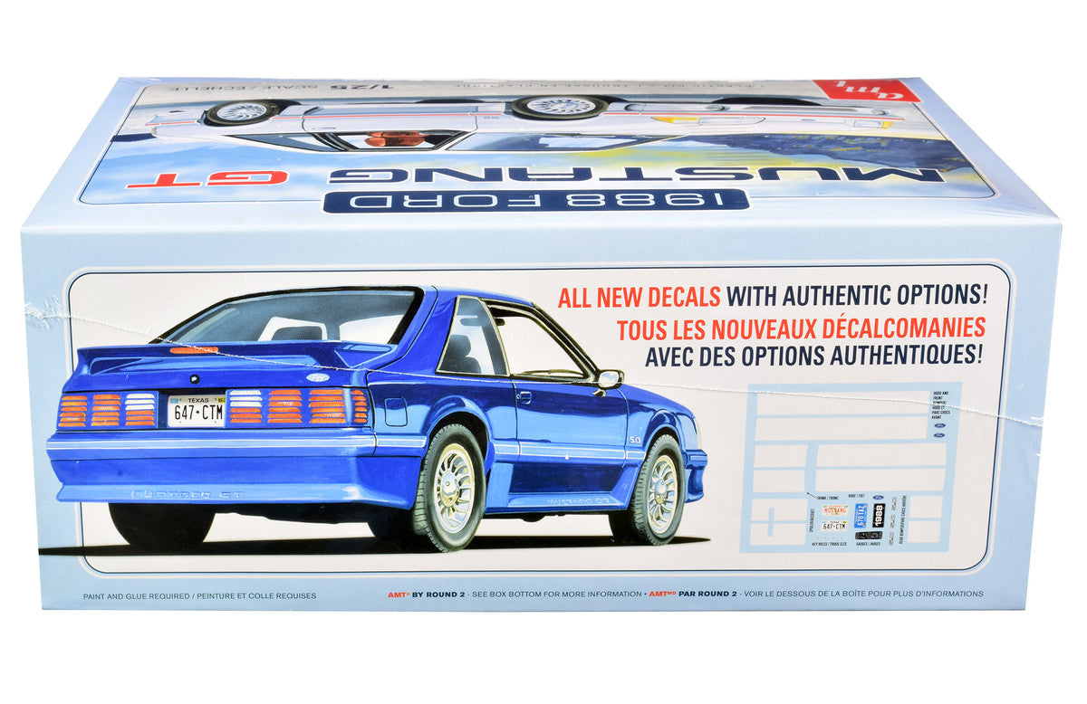 Skill 2 Model Kit 1988 Ford Mustang GT 1/25 Scale Model by AMT-2