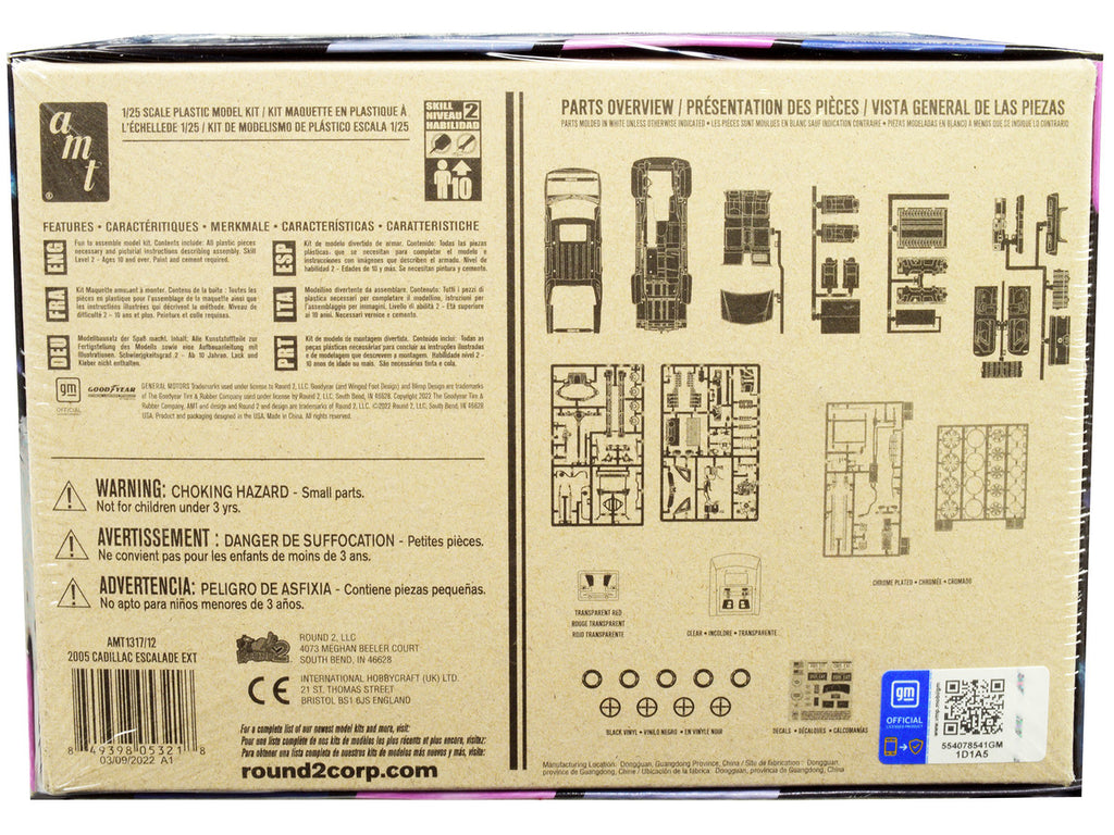 Skill 2 Model Kit 2005 Cadillac Escalade EXT 1/25 Scale Model by AMT-2