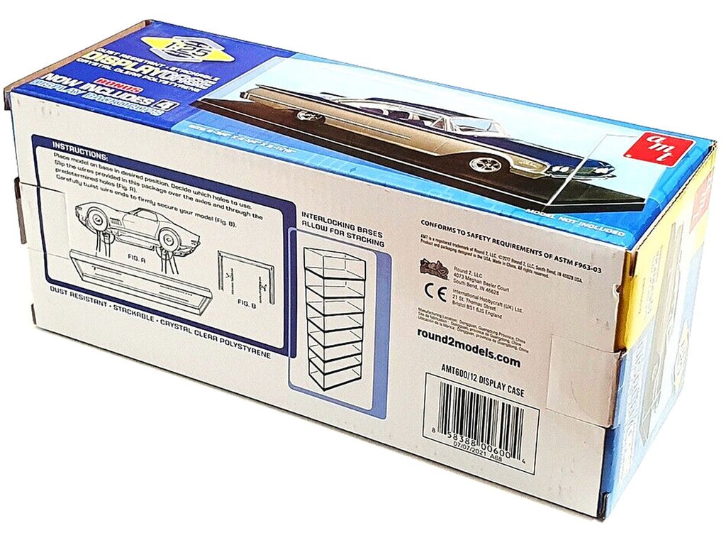Collectible Display Show Case for 1/24-1/25 Scale Model Cars by AMT-1