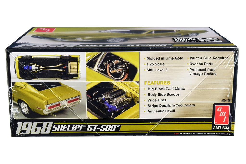 Skill 3 Model Kit 1968 Ford Mustang Shelby GT-500 1/25 Scale Model by AMT-1
