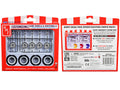 Skill 2 Model Kit Wire Wheels and Whitewall Tires Set of 5 Pieces for 1/25 Scale Models by AMT-0