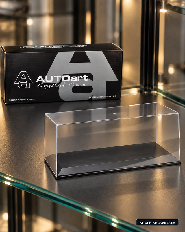 AUTOart Clear Display Case, Black Base, for 1:18–1:24 Models — product image 1