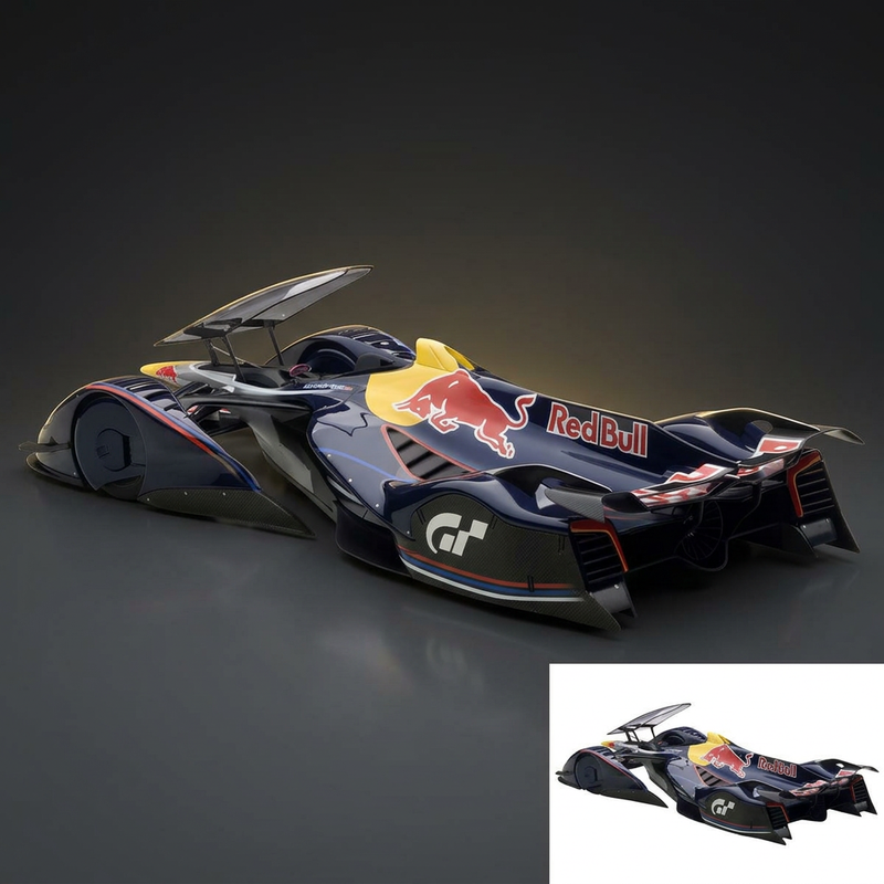 AUTOart 1:18 Red Bull X2014 Fan Car, Sebastian Vettel, Red Bull Colors