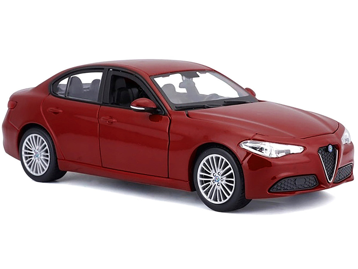 2016 Alfa Romeo Giulia Burgundy 1/24 Diecast Model Car Bburago-1