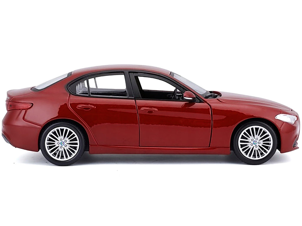 2016 Alfa Romeo Giulia Burgundy 1/24 Diecast Model Car Bburago-2