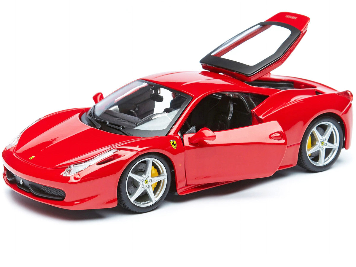 Ferrari 458 Italia Red 1/24 Diecast Model Car by Bburago Collectible-1