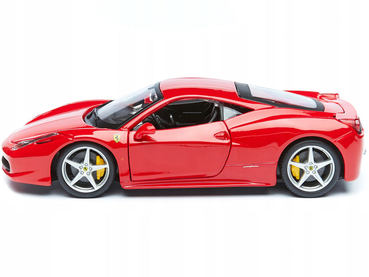 Ferrari 458 Italia Red 1/24 Diecast Model Car by Bburago Collectible-0