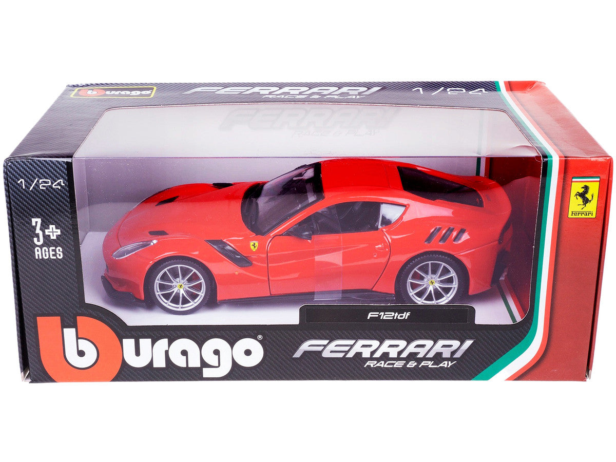 Bburago Ferrari F12 TDF 1/24 Scale Red Diecast Model Car-2