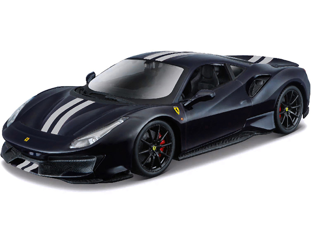Bburago 1/24 Ferrari 488 Pista Dark Blue Metallic Diecast Model Car-1