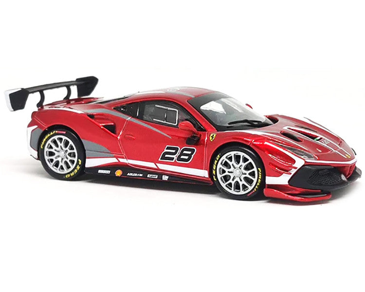2020 Ferrari 488 Challenge EVO #28 Red 1/43 Diecast Model Car-1