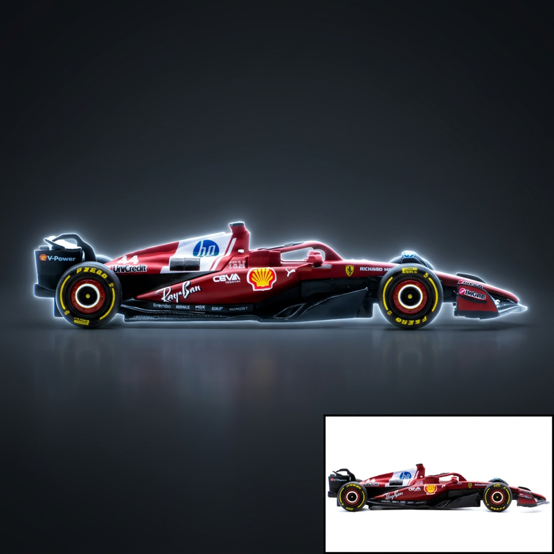 Bburago 1:64 Ferrari SF-25 Lewis Hamilton F1