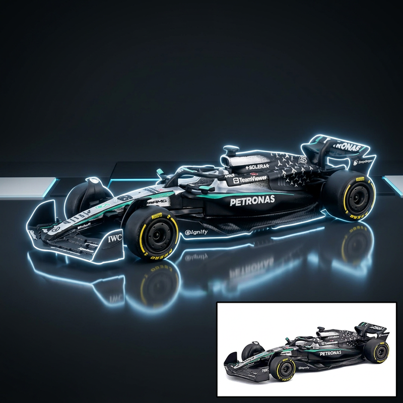 Bburago 1:64 Mercedes AMG F1 W16 E Performance #63 George Russell F1 World Championship Formula