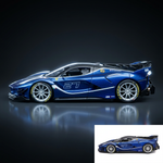 Bburago 1:18 Ferrari FXX-K Evo #27 Blue Metallic