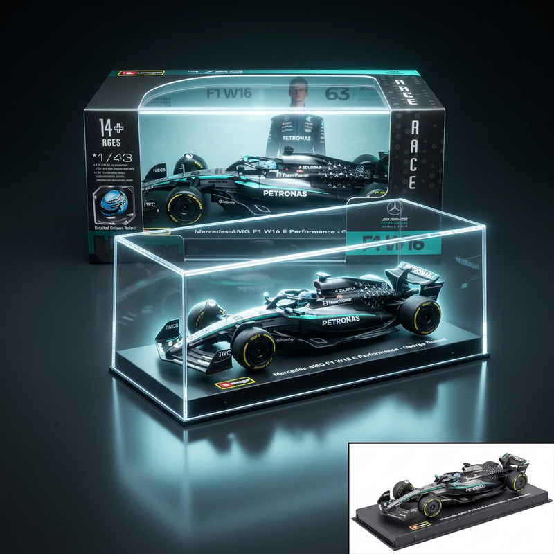 Bburago 1:43 Mercedes-AMG W16 #63 George Russell, 2025