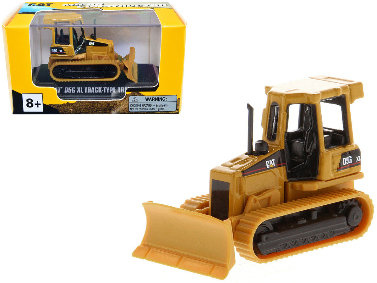 CAT Caterpillar D5G XL Track-Type Tractor Yellow "Micro-Constructor" Series Diecast Model by Diecast Masters-0