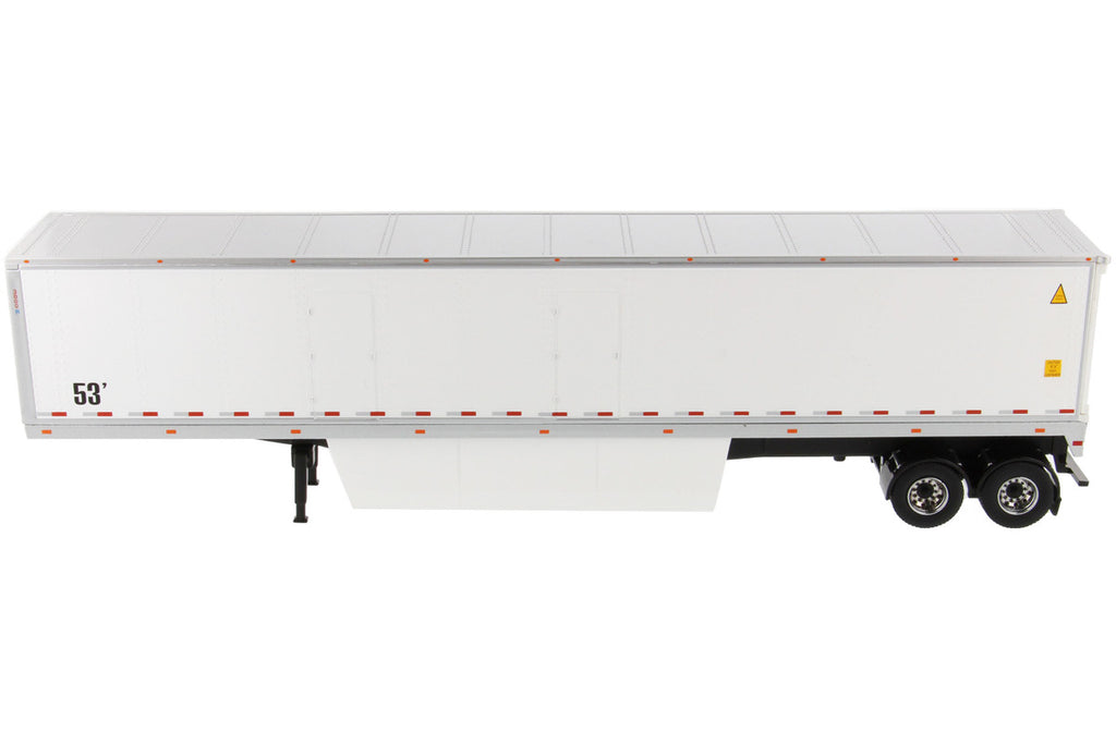 53' Dry Cargo Van Trailer White "Transport Series" 1/50 Diecast Model by Diecast Masters-1