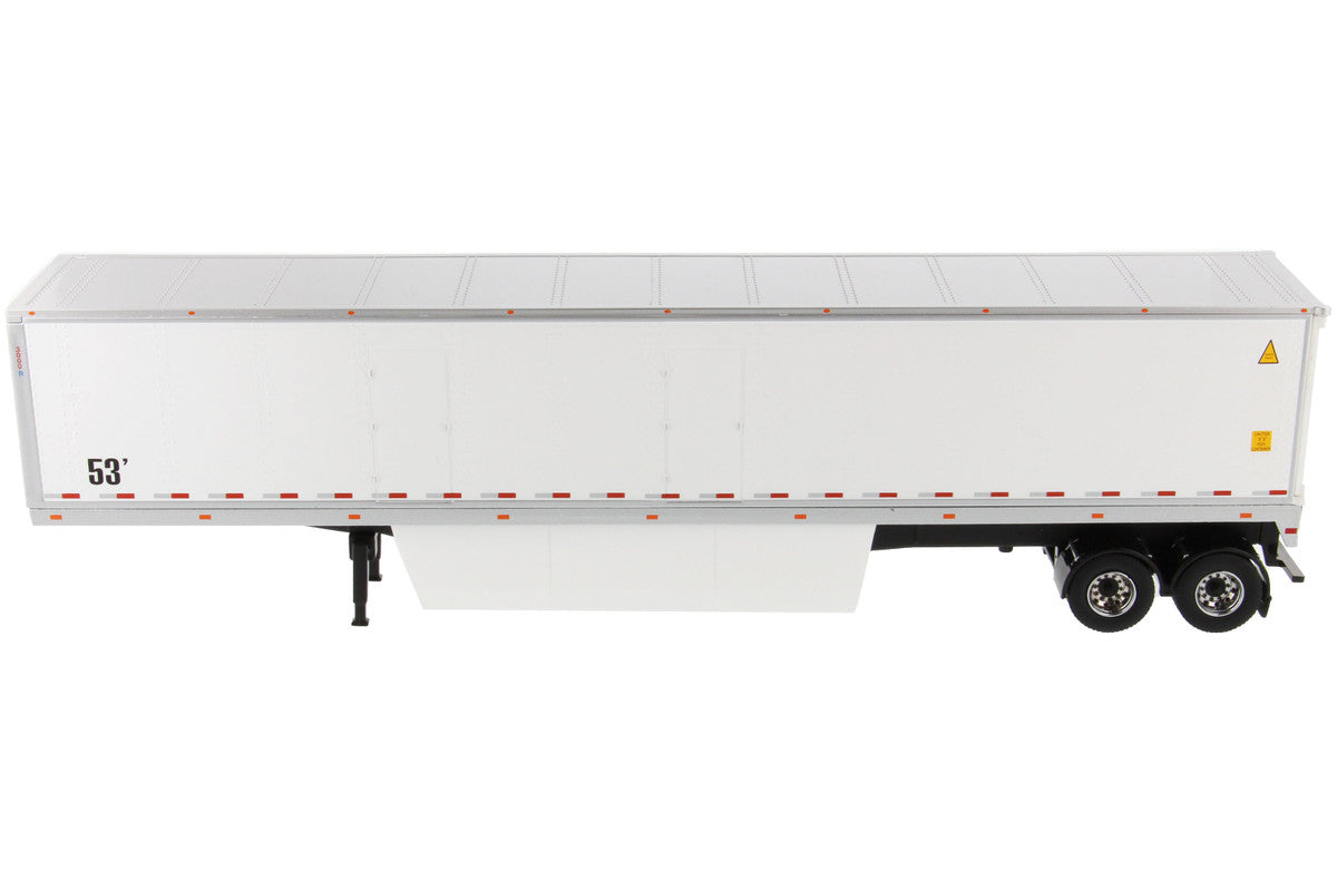 53' Dry Cargo Van Trailer White "Transport Series" 1/50 Diecast Model by Diecast Masters-1