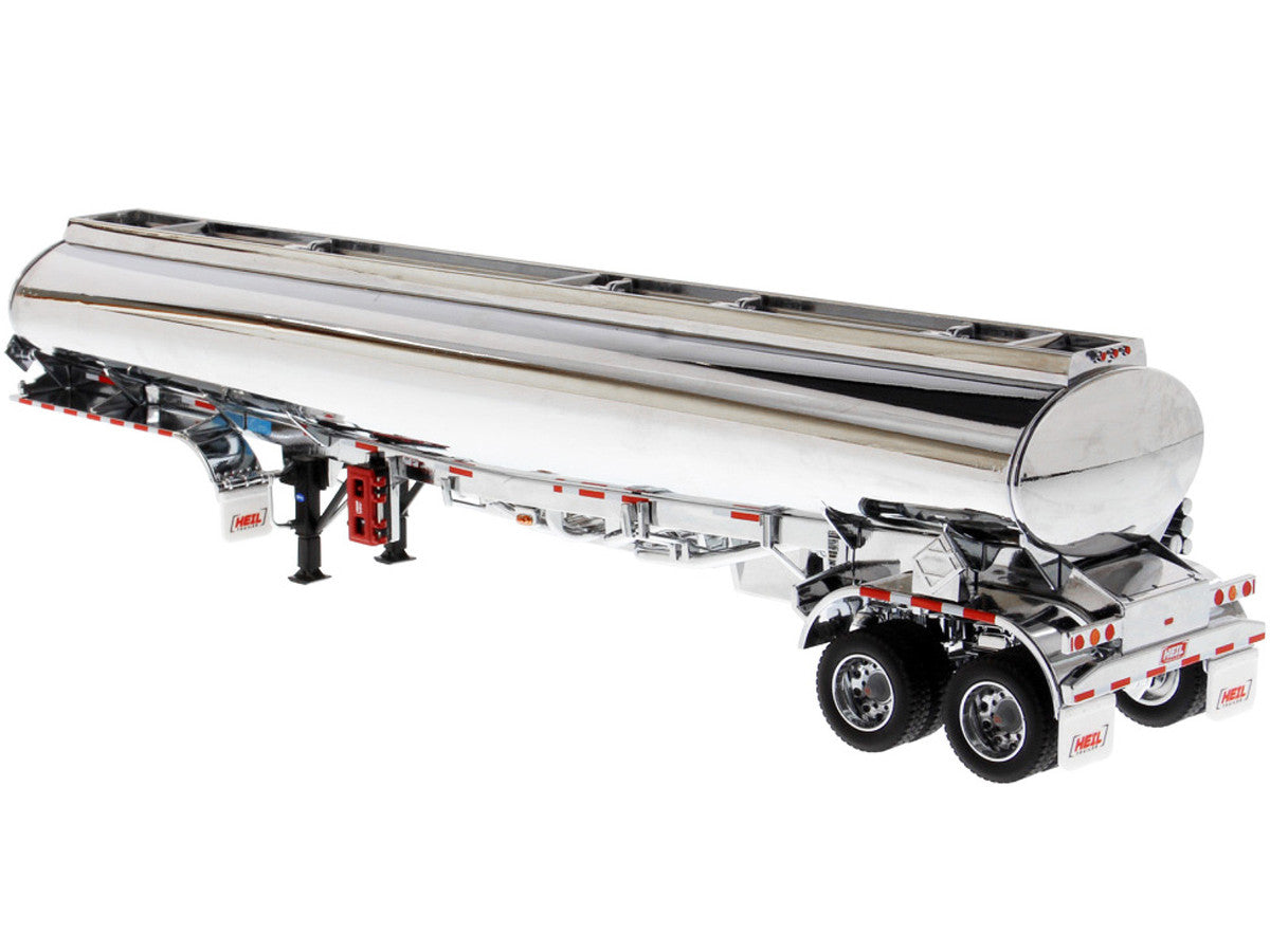 Heil Fleet Duty TM 9300/DT-C4 Petroleum Tanker Trailer Chrome "Transport Series" 1/50 Diecast Model by Diecast Masters-0