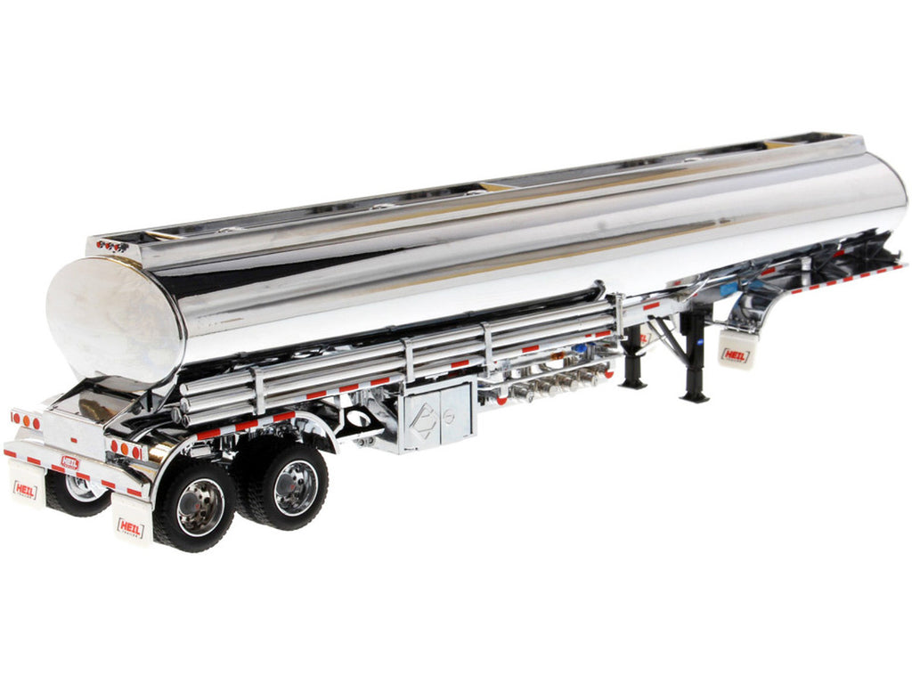 Heil Fleet Duty TM 9300/DT-C4 Petroleum Tanker Trailer Chrome "Transport Series" 1/50 Diecast Model by Diecast Masters-1